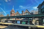 Metro North station from the train